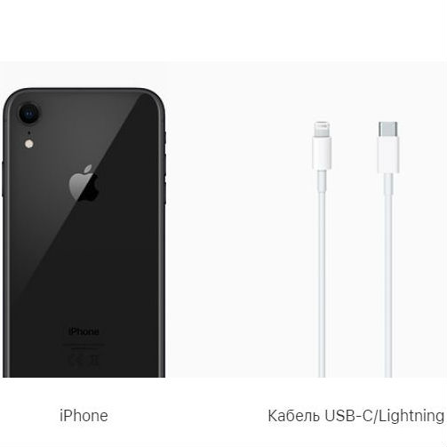 Смартфон APPLE iPhone XR 64GB Black (MH6M3) (без адаптера) Матриця IPS