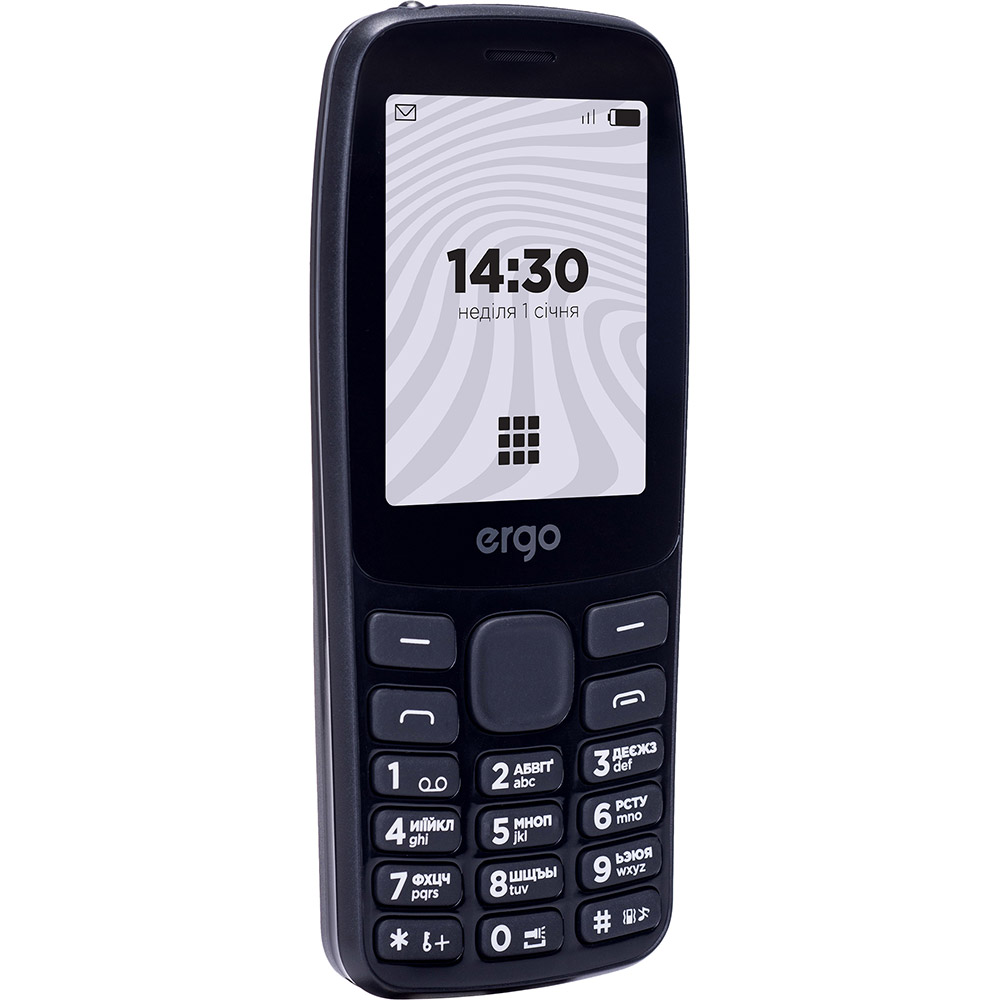 Мобільний телефон ERGO B241 Dual Sim Black Матриця TFT