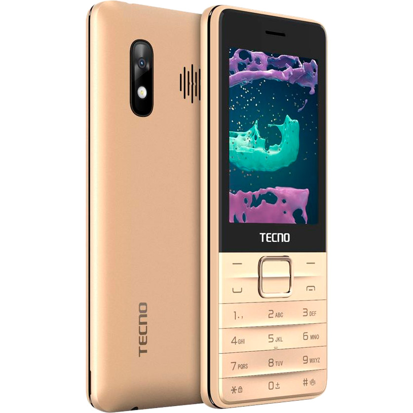 Мобільний телефон TECNO T454 Dual SIM Champagne Gold (4895180745980) Діагональ дисплея 2.8