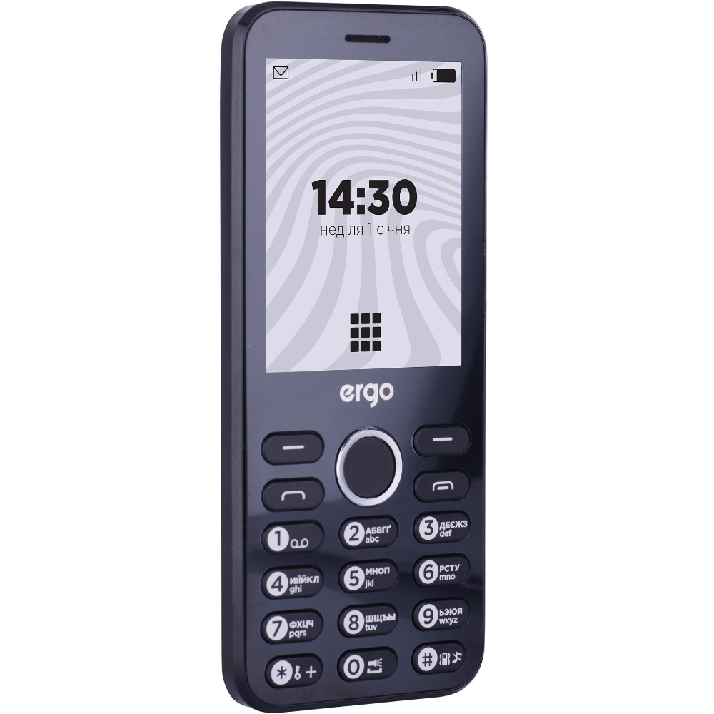 Мобильный телефон ERGO B281 Dual Sim Black Диагональ дисплея 2.8