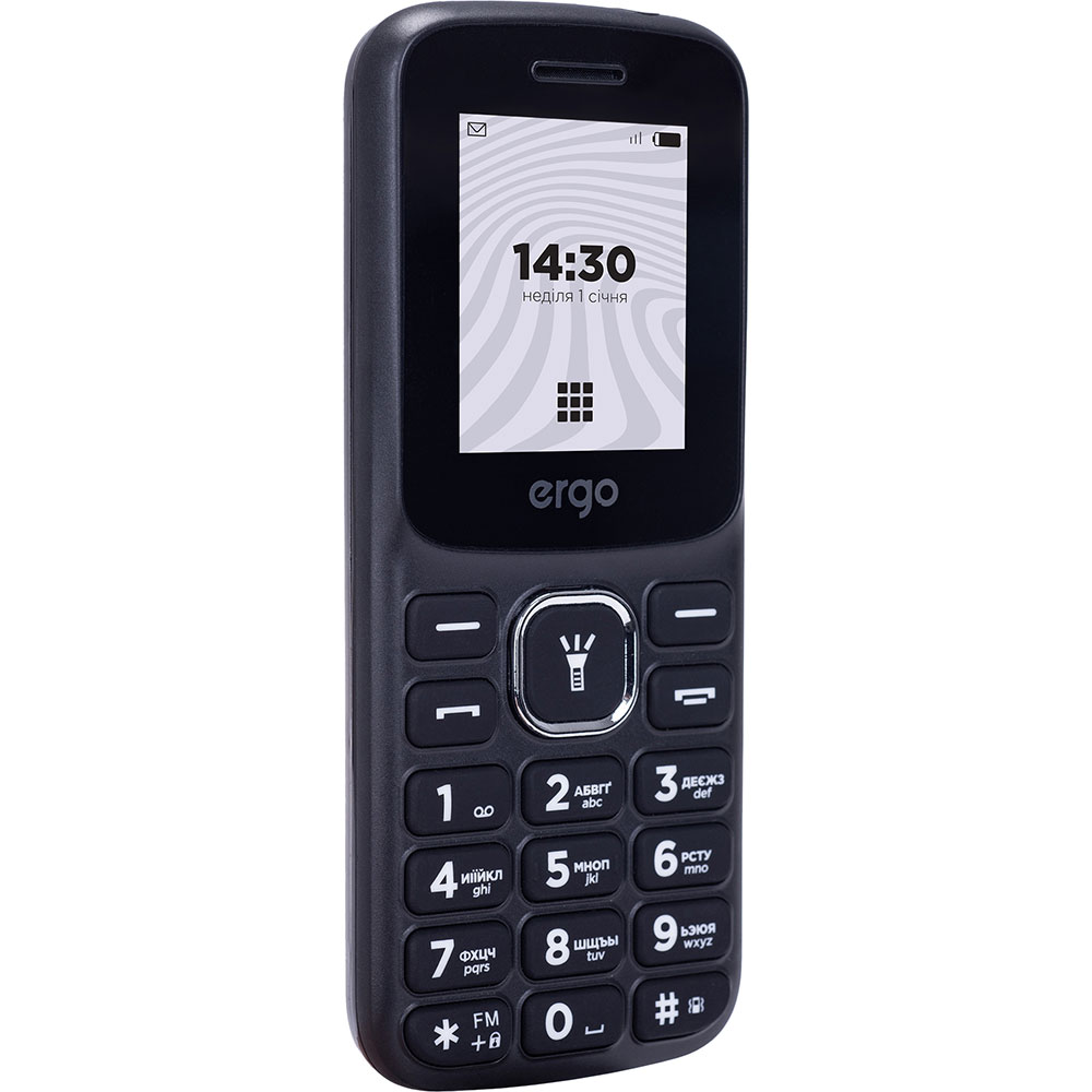 Мобильный телефон ERGO B182 Dual Sim Black Матрица TFT