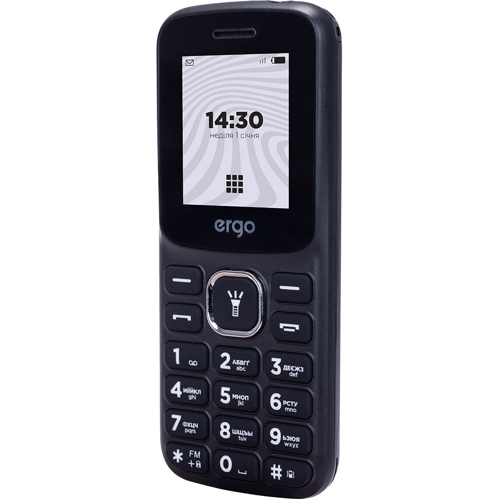 Мобильный телефон ERGO B182 Dual Sim Black Аккумулятор 800