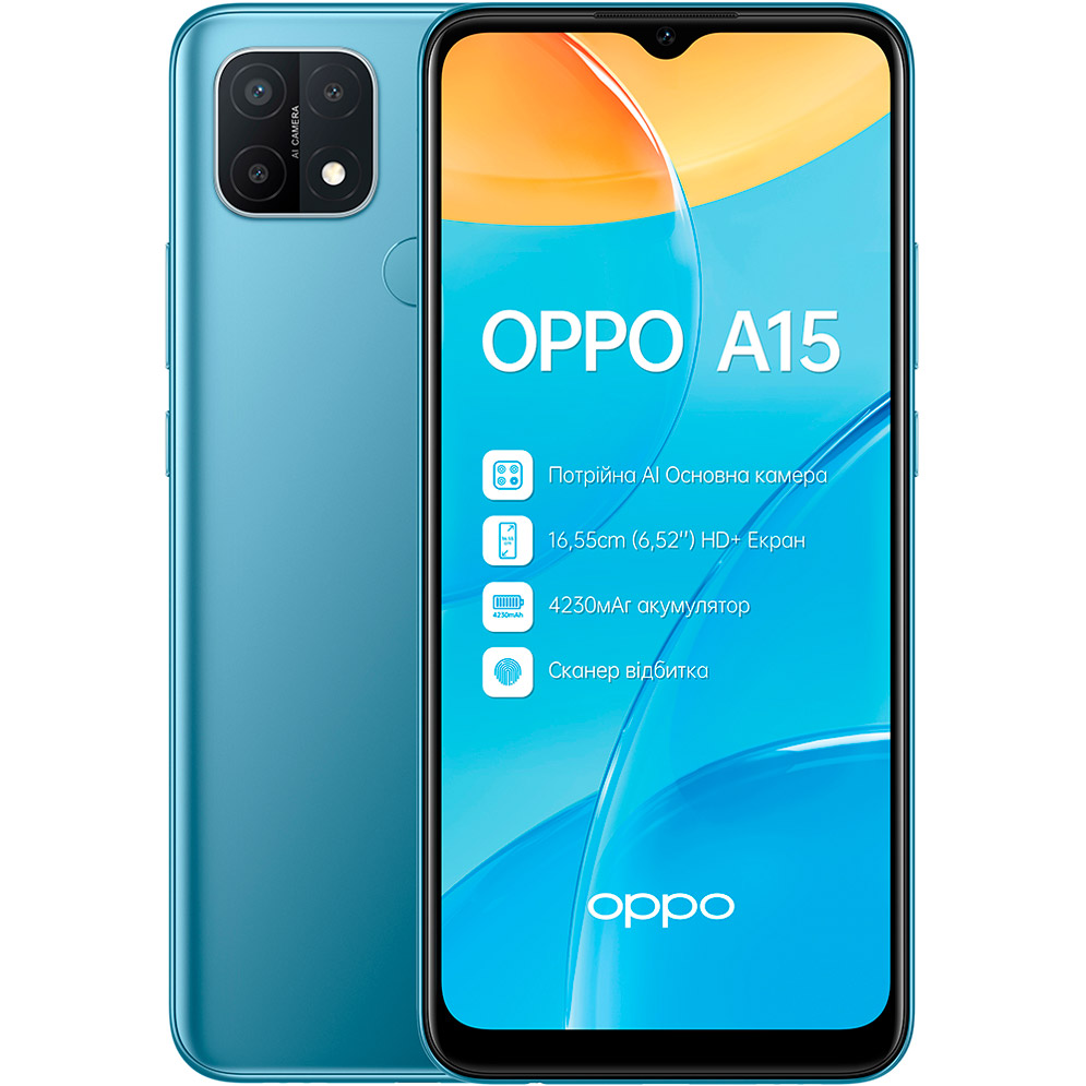 Отзывы о Смартфон OPPO A15 2/32 Gb Dual Sim Mystery Blue от покупателей в  интернет-магазине Фокстрот