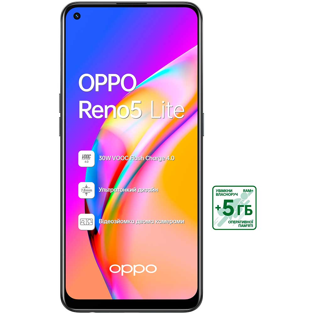 Смартфон OPPO Reno5 Lite 8/128 Gb Dual Sim Black Оперативная память, Гб 8