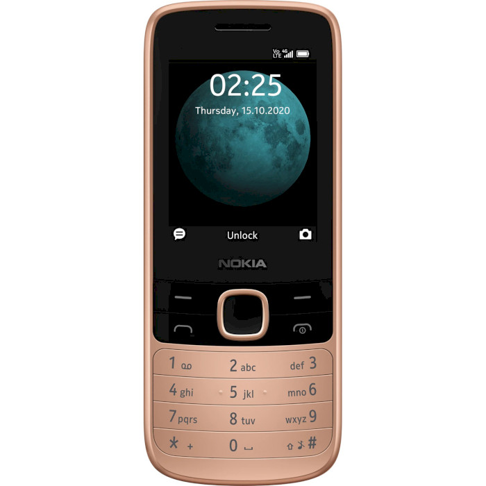 

Мобильный телефон NOKIA 225 4G Dual SIM Sand (16QENG01A01), 225 4G Dual SIM