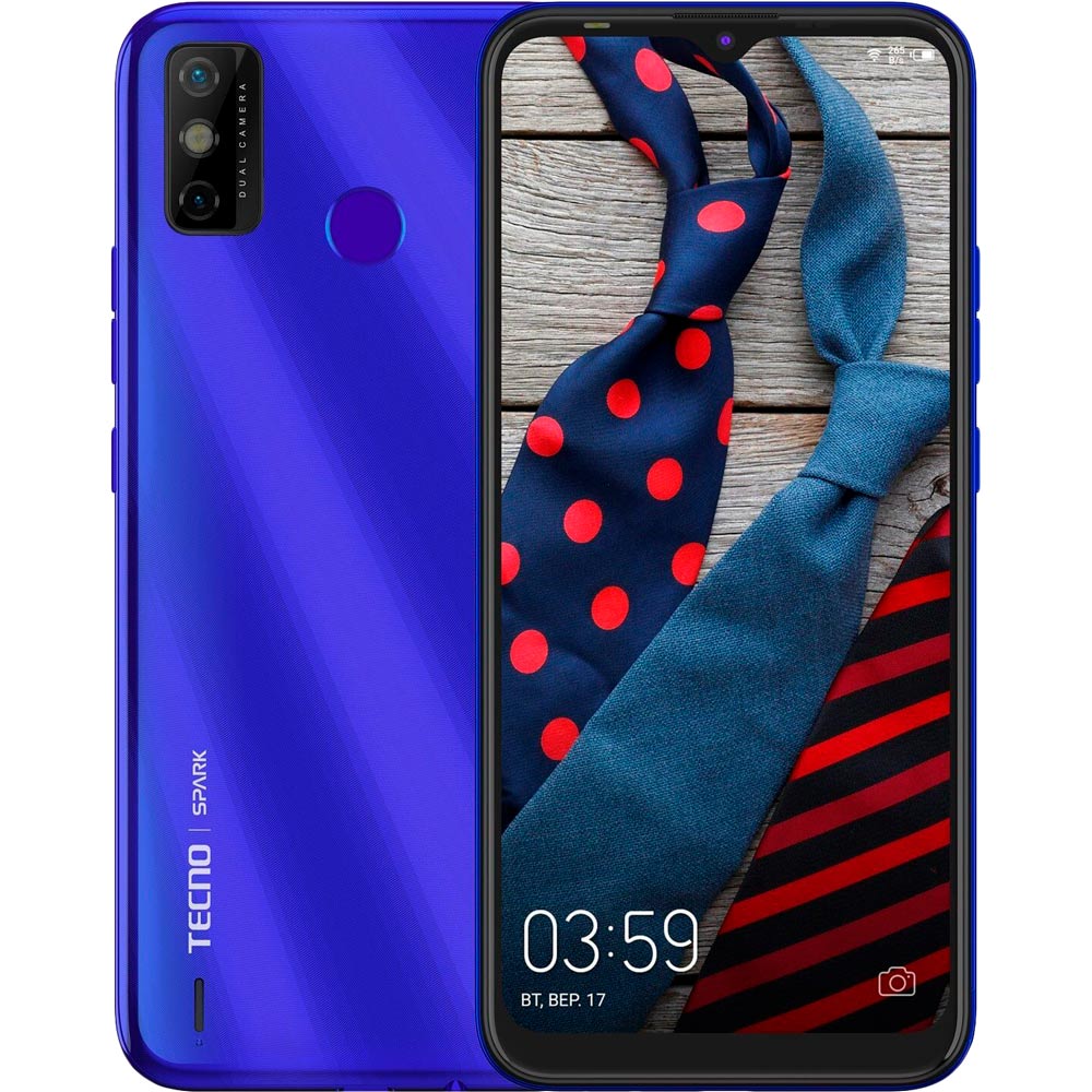 

Смартфон TECNO Spark 6 Go 2/32GB (KE5) DS Aqua Blue (4895180762383), Spark 6 Go 2/32GB (KE5) DS (aqua blue)