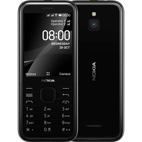 Мобильный телефон NOKIA 8000 DS 4G Black (16LIOB01A18)