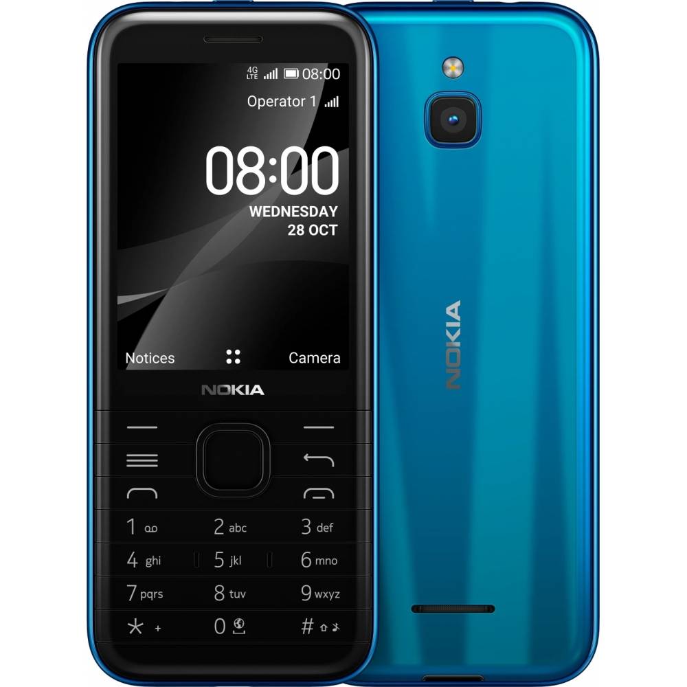 Мобільний телефон NOKIA 8000 DS 4G Blue (16LIOL01A01)