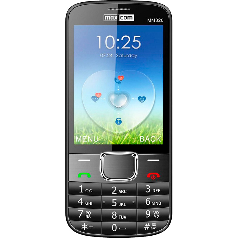 Мобільний телефон MAXCOM MM320 Black Акумулятор 1000