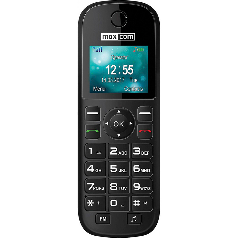 Мобільний телефон MAXCOM MM35D Black