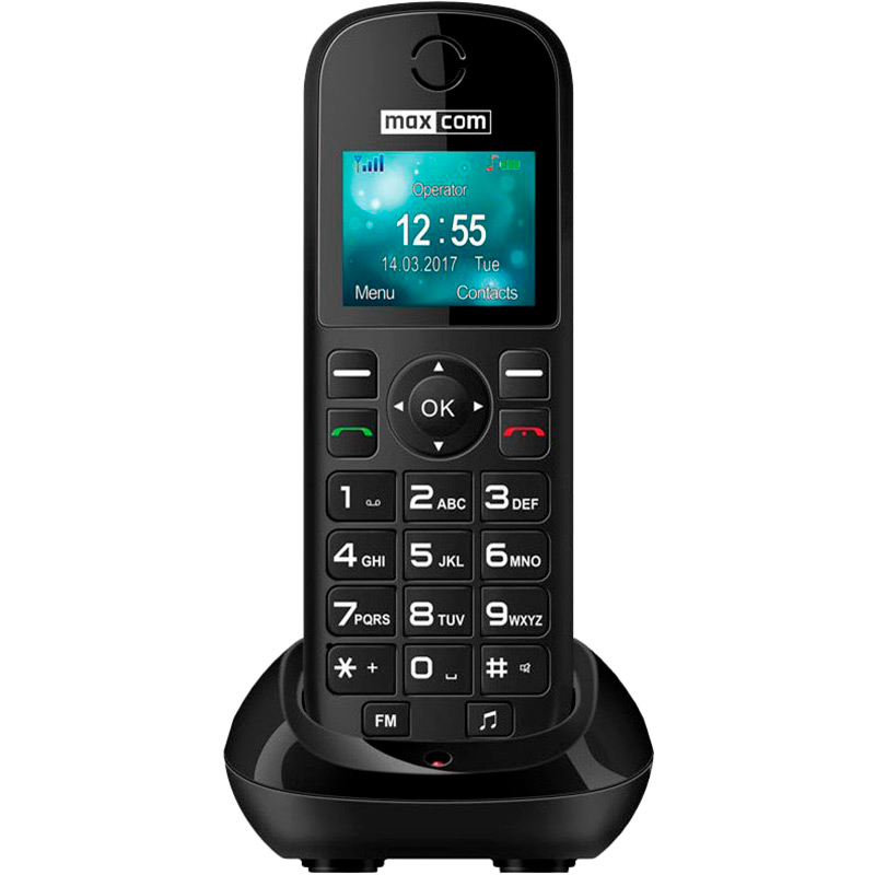 Мобільний телефон MAXCOM MM35D Black Діагональ дисплея 1.77