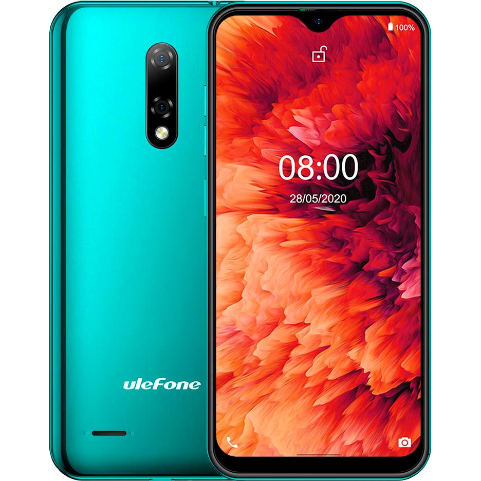 

Смартфон ULEFONE Note 8 2/16GB Midnight Green, Note 8 2/16GB (midnight green)