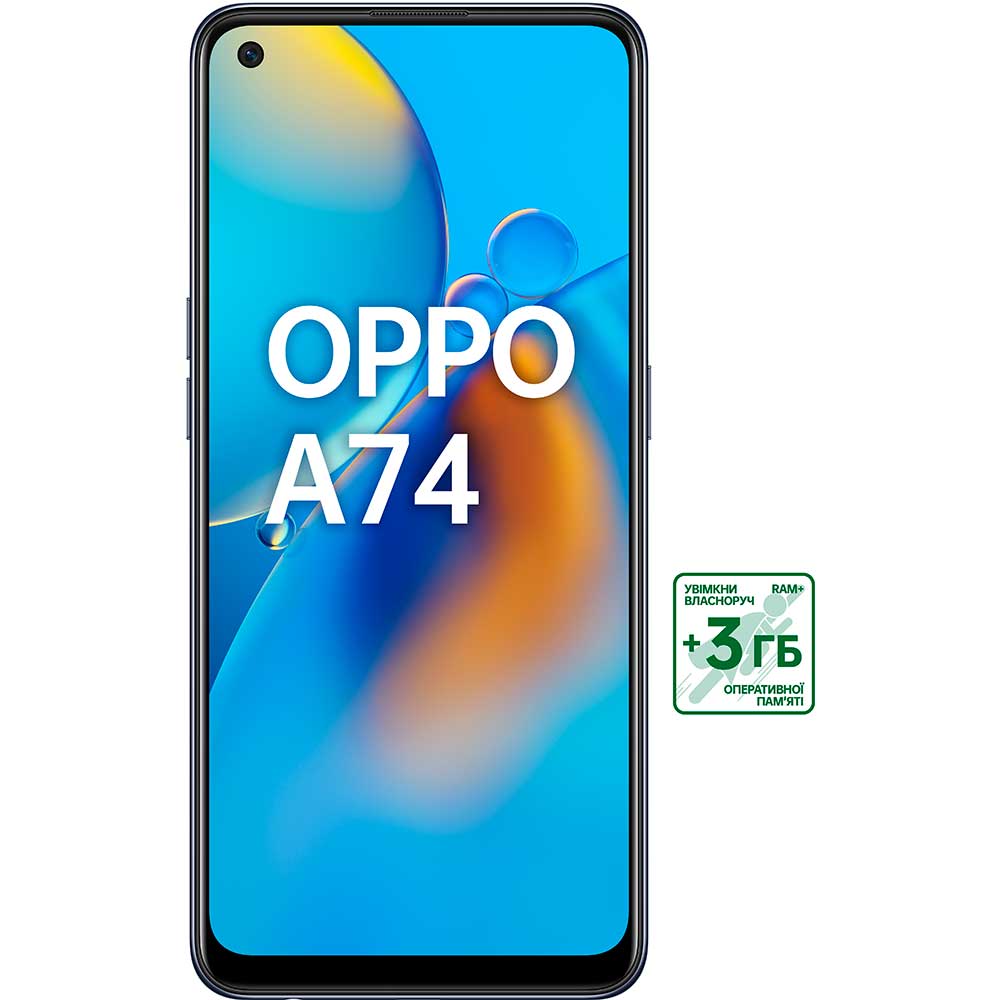 Смартфон OPPO A74 4/128 GB Prism Black Оперативна пам'ять, Гб 4