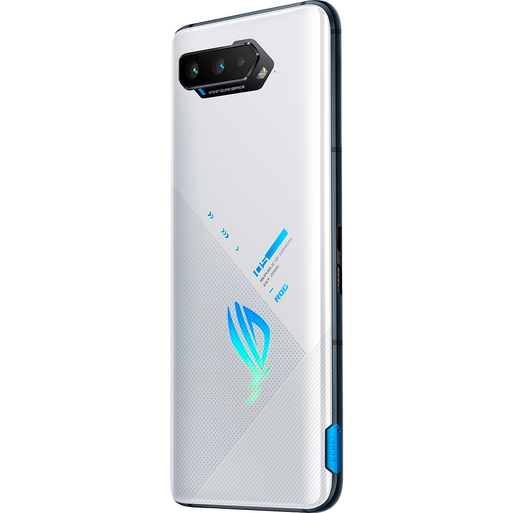 Зовнішній вигляд Смартфон ASUS ROG Phone 5 16/256 GB Dual Sim White (ZS673KS-1B015EU)