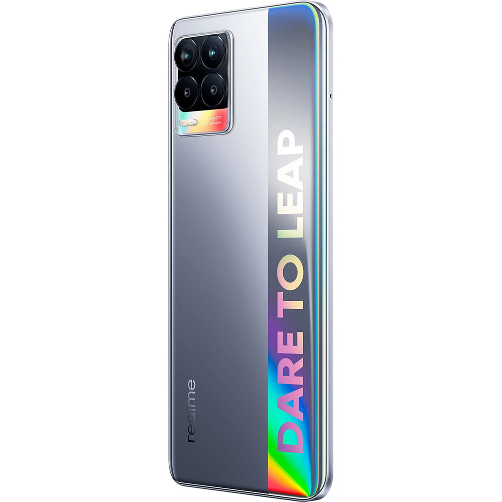 Смартфон REALME 8 6/128 Gb Dual Sim Cyber Silver (RMX3085) Матрица SUPER AMOLED