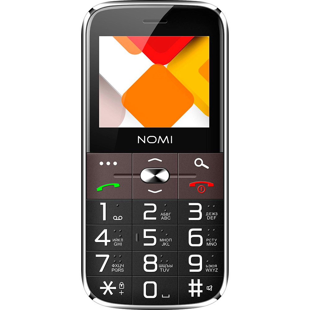 Мобільний телефон NOMI i220 Dual Sim Black Діагональ дисплея 2.2