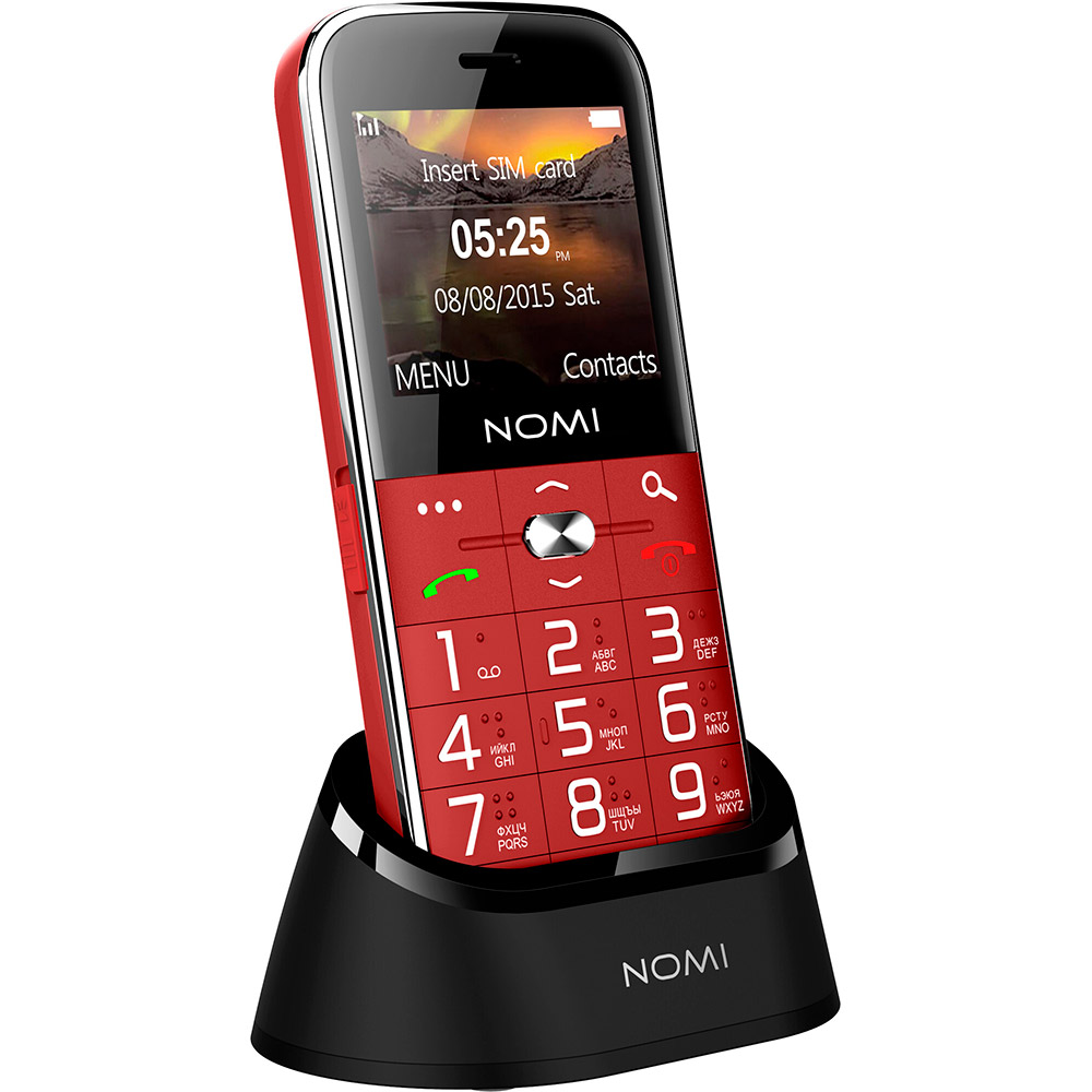 Мобільний телефон NOMI i220 Dual Sim Red Діагональ дисплея 2.2