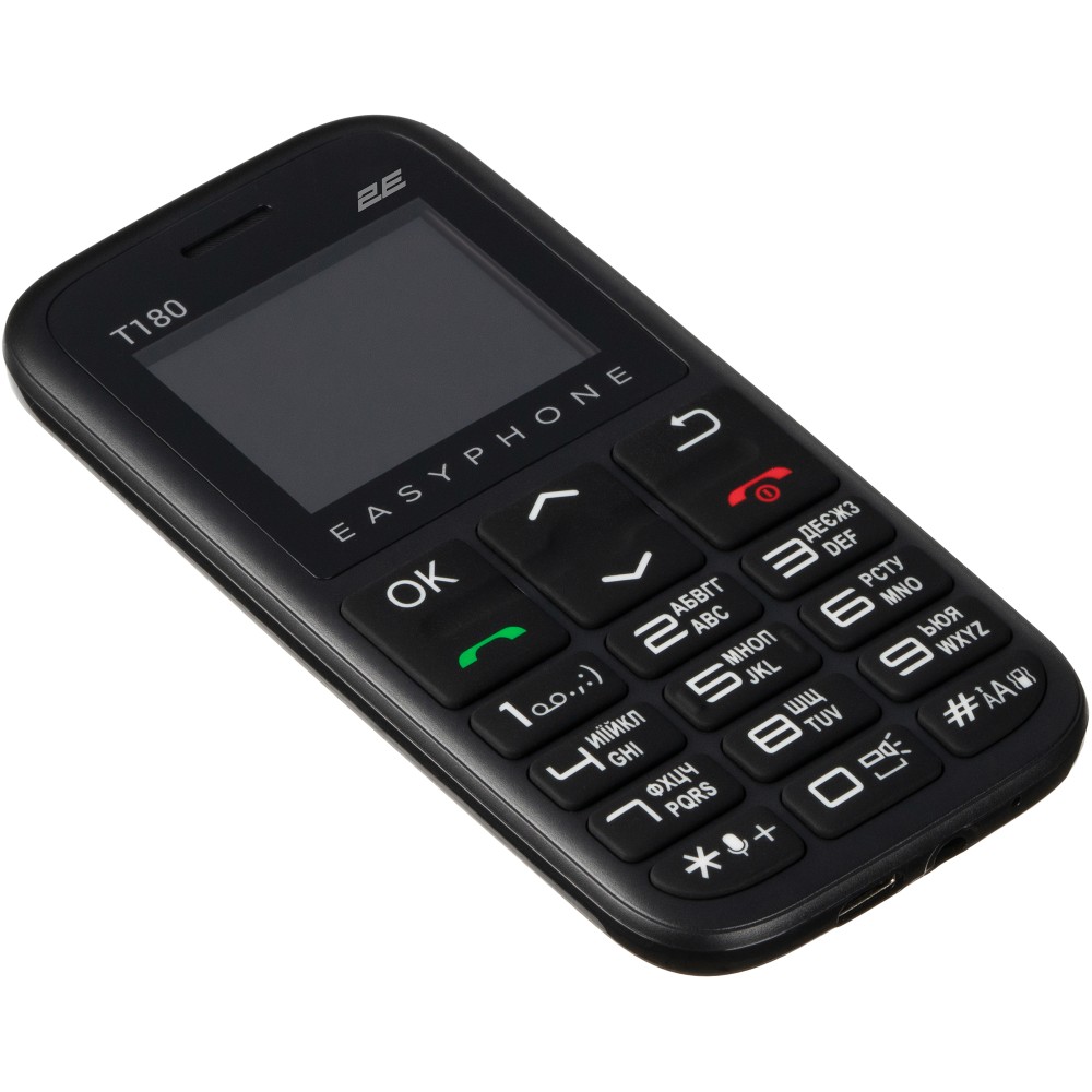 Фото Мобільний телефон 2E T180 2020 DualSim Black (680576170064)