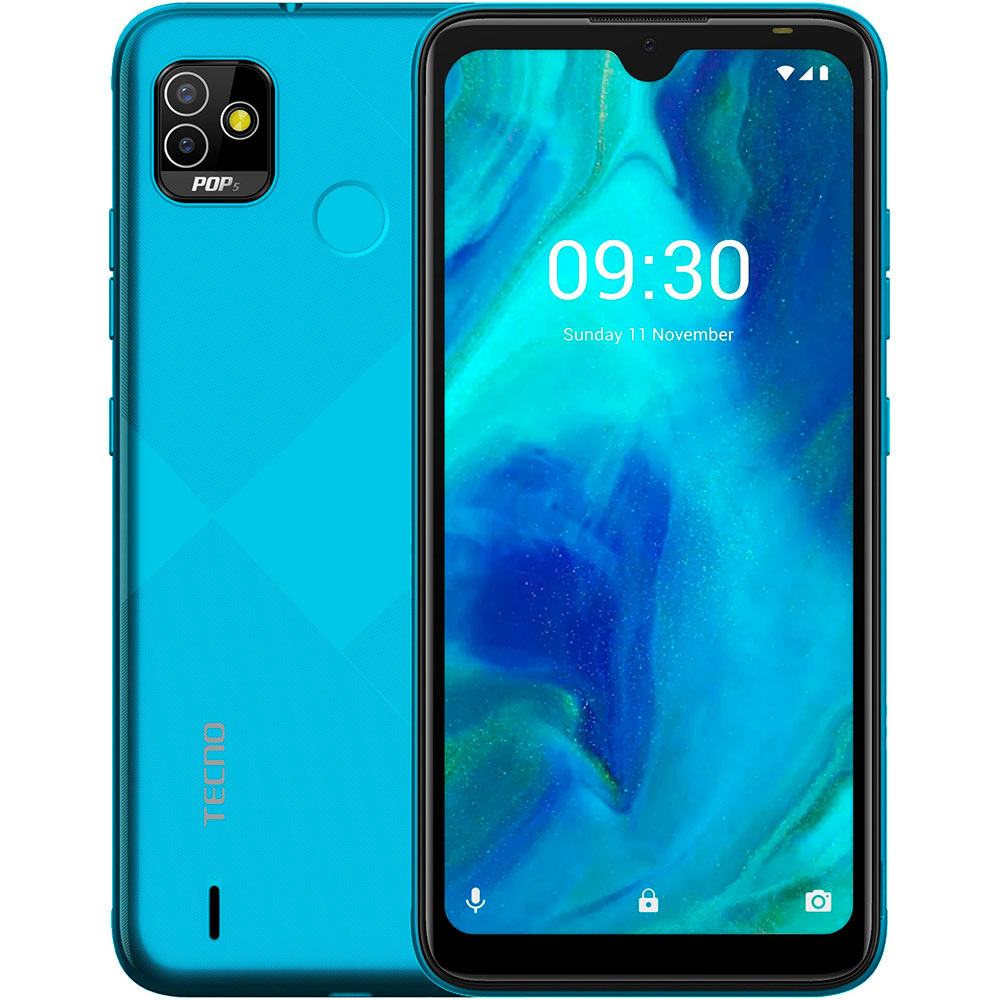 Смартфон Tecno POP 5 2/32GB Dual Sim Ice Blue (4895180768354)