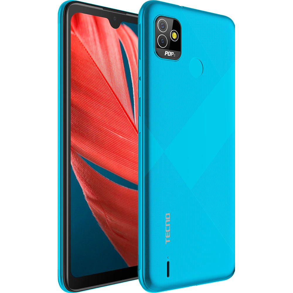 Изображение Смартфон Tecno POP 5 2/32GB Dual Sim Ice Blue (4895180768354)