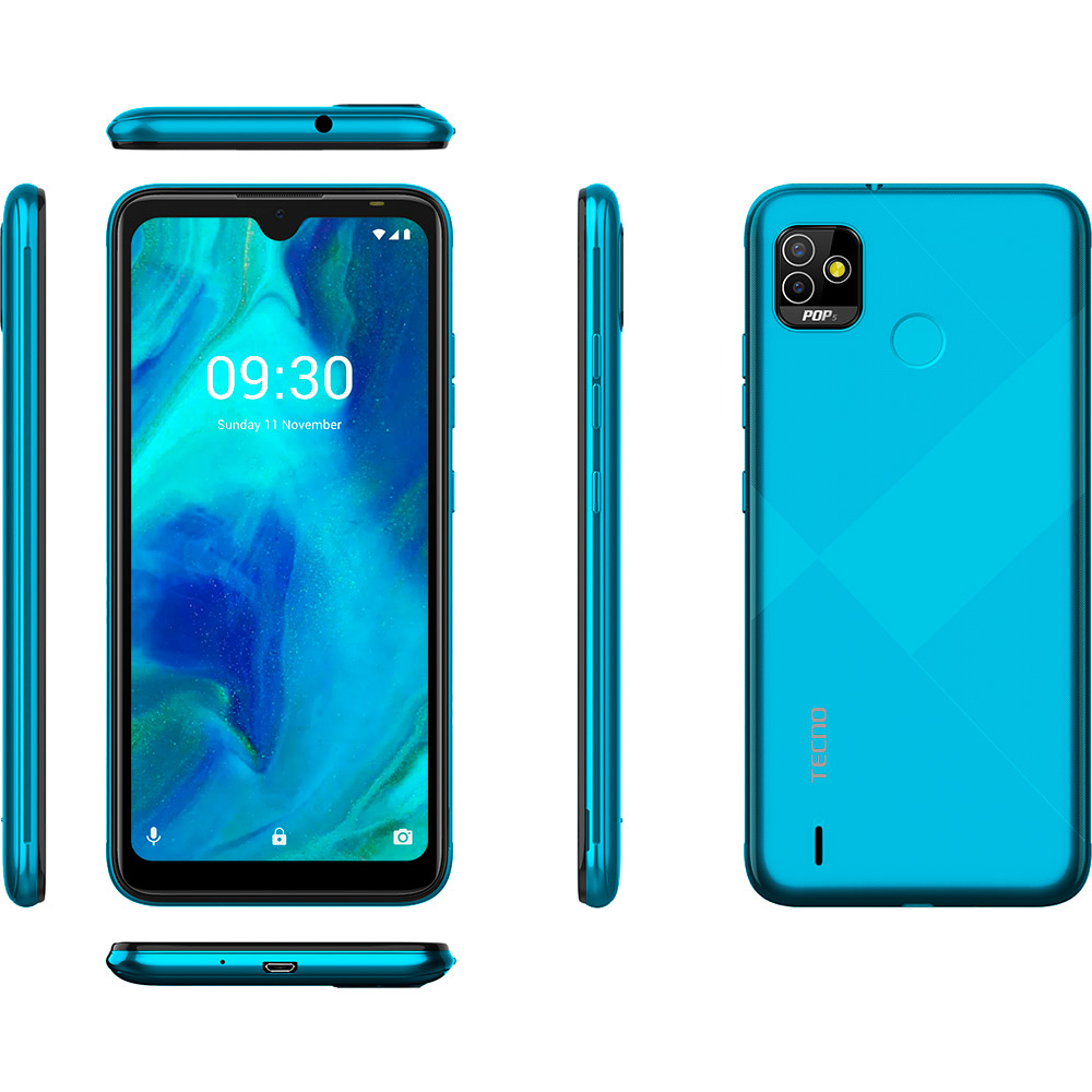 Заказать Смартфон Tecno POP 5 2/32GB Dual Sim Ice Blue (4895180768354)