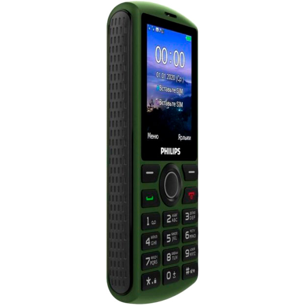 Мобільний телефон PHILIPS E218 Xenium Green Акумулятор 3000