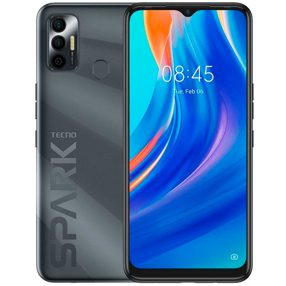 

Смартфон TECNO Spark 7 (KF6n) 4/64GB Magnet Black (4895180766398), Spark 7 (KF6n) 4/64GB (magnet black)