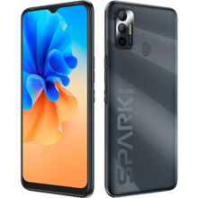 Смартфон TECNO Spark 7 (KF6n) 4 / 64GB Magnet Black (4895180766398)