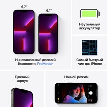 Смартфон APPLE iPhone 13 Pro Max 128GB Graphite (MLL63HU/A)
