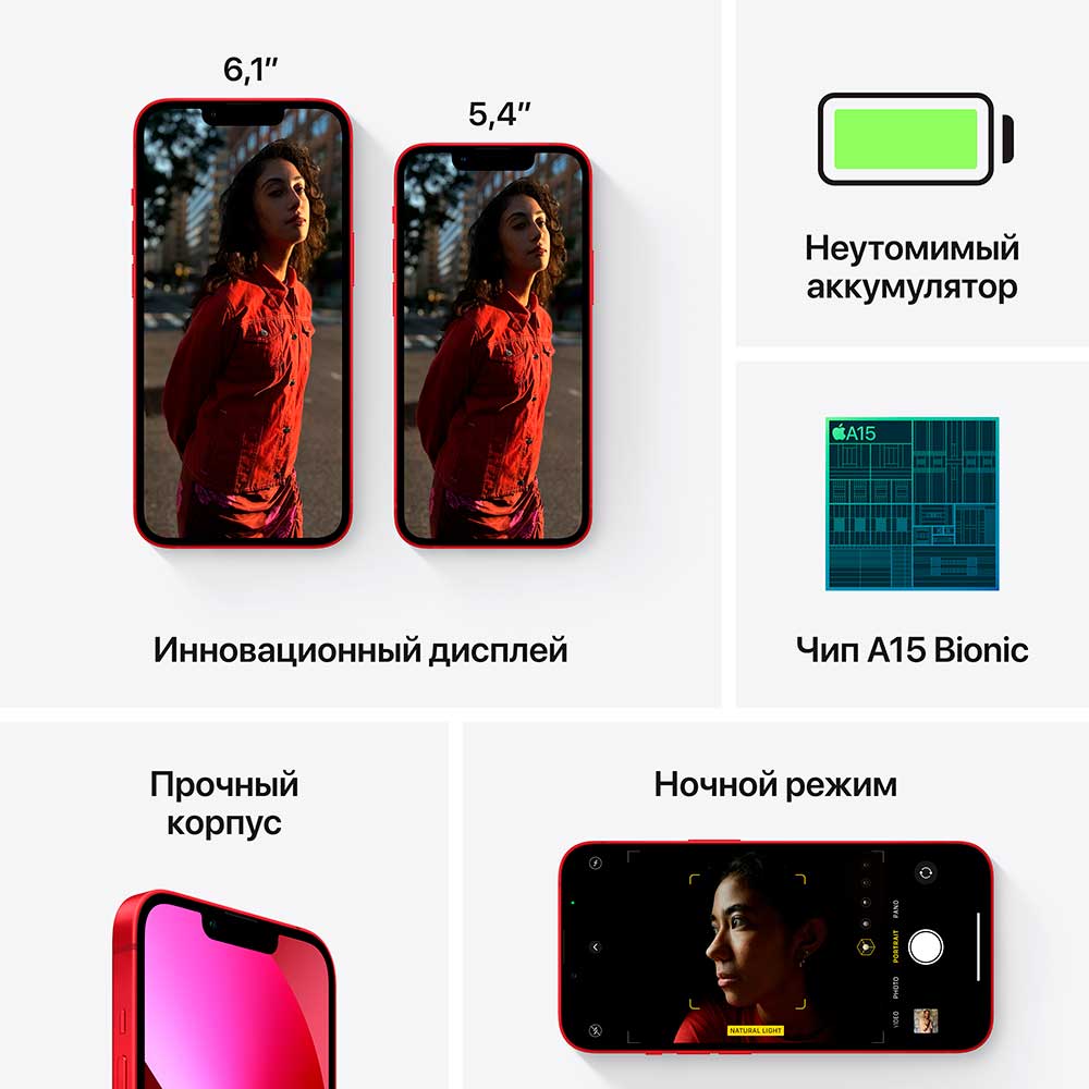 Покупка Смартфон APPLE iPhone 13 Mini 256GB (PRODUCT) RED (MLK83HU/A)