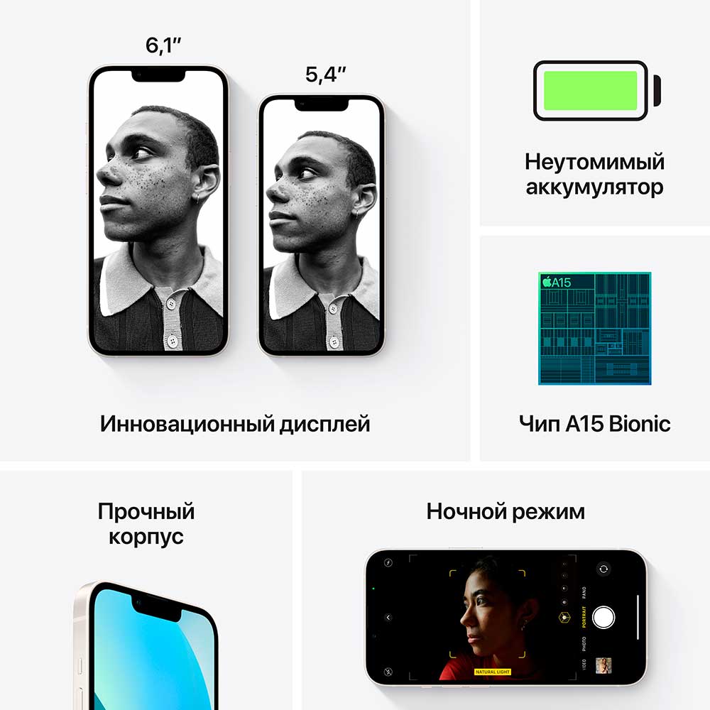 Покупка Смартфон APPLE iPhone 13 256GB (starlight)