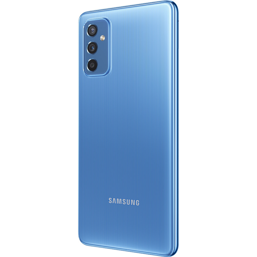 Внешний вид Смартфон SAMSUNG Galaxy M52 6/128 Gb Dual Sim Light Blue (SM-M526BLBHSEK)