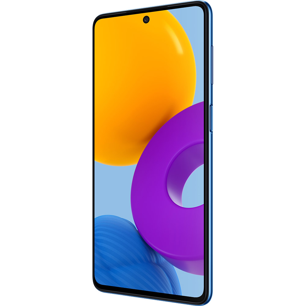 Смартфон SAMSUNG Galaxy M52 6/128 Gb Dual Sim Light Blue (SM-M526BLBHSEK) Матрица SUPER AMOLED