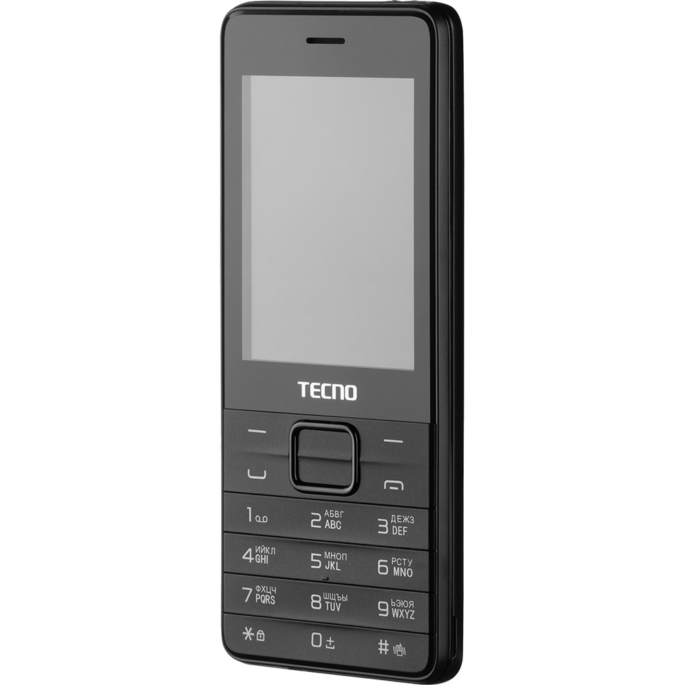 Зовнішній вигляд Мобільний телефон TECNO T454 Dual SIM Black (4895180745973)