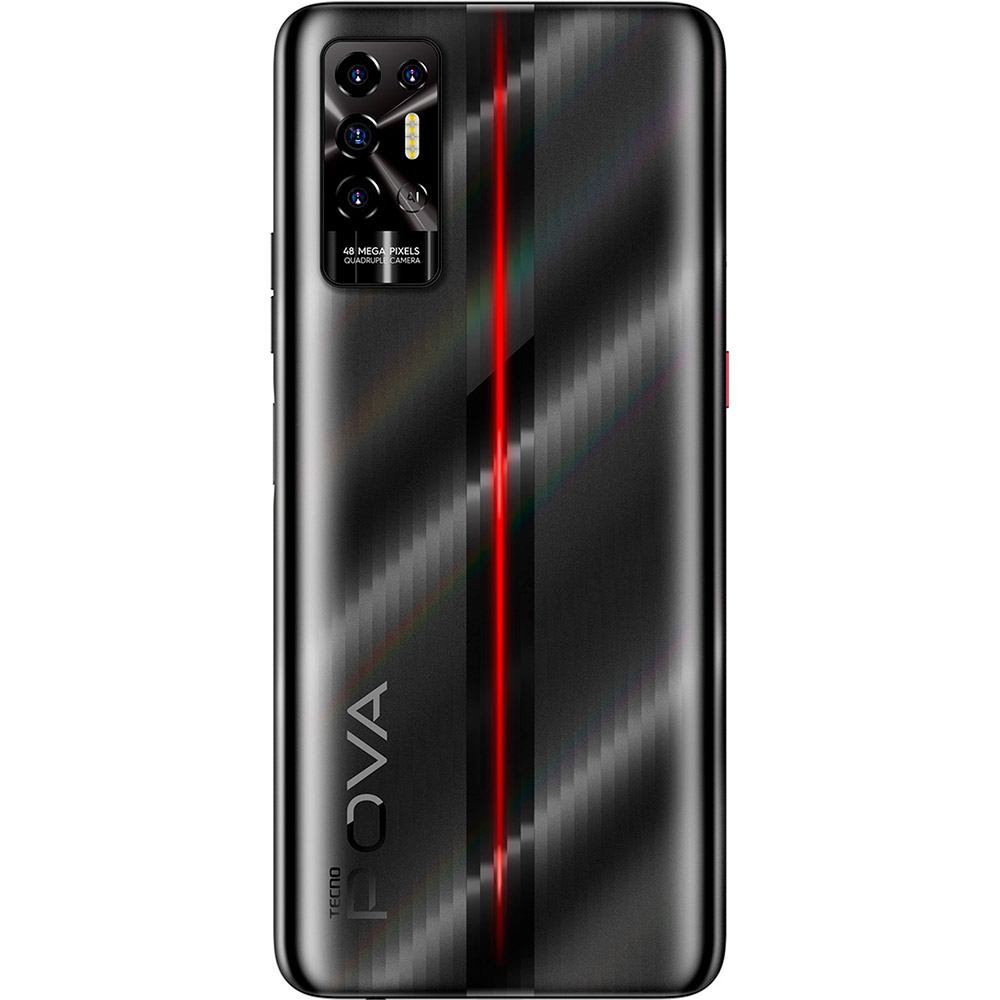Смартфон Tecno POVA 2 4/128GB Dual Sim Dazzle Black (4895180768491) Диагональ дисплея 6.9