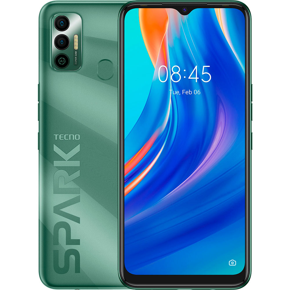 

Смартфон TECNO Spark 7 Go KF6m 2/32GB NFC Dual Sim Spruce Green (4895180766374), Spark 7 Go (KF6m) 2/32GB NFC (spruce green)