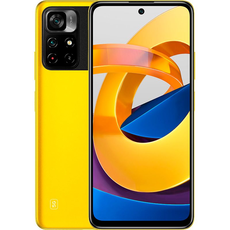 

Смартфон POCO M4 Pro 5G 6/128GB Dual Sim Yellow, M4 Pro 5G 6/128GB (yellow)