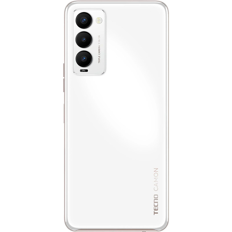 Смартфон Tecno Camon 18 6/128GB Dual Sim Ceramic White (4895180773341) Встроенная память, Гб 128