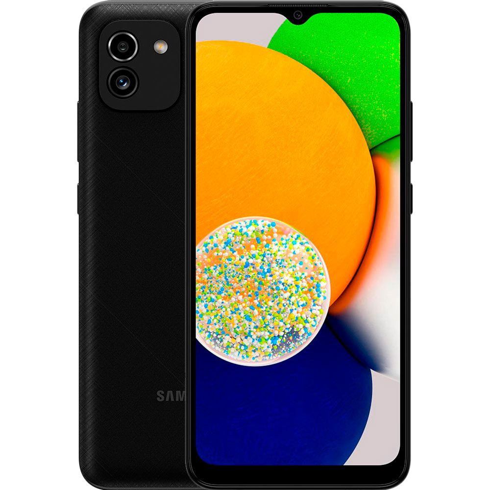 

Смартфон SAMSUNG Galaxy A03 4/64GB Dual Sim Black (SM-A035FZKGSEK), SM-A035F Galaxy A03 4/64GB ZKG (black)