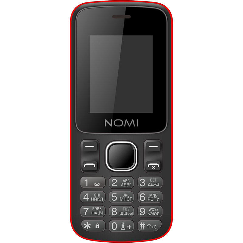 Мобільний телефон NOMI i188s Dual Sim Red Діагональ дисплея 1.77