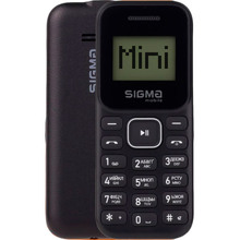 Мобильный телефон SIGMA X-style 14 Mini Dual Sim Black/Orange