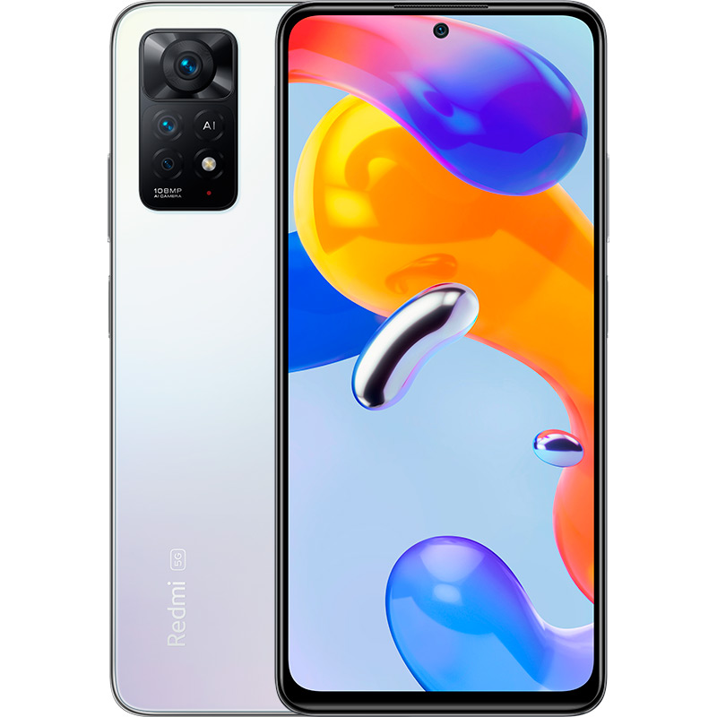 

Смартфон XIAOMI Redmi Note 11 Pro 5G 6/128 Gb Dual Sim Polar White, Redmi Note 11 Pro 5G 6/128 GB (pearl white)