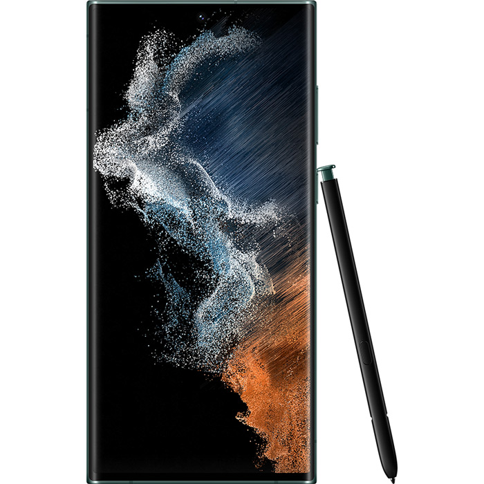 В Фокстрот Смартфон SAMSUNG Galaxy S22 Ultra 8/128GB Dual Sim Phantom Green (SM-S908BZGDSEK)