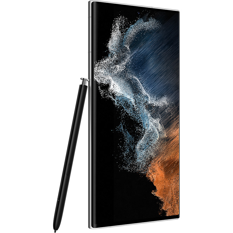 Изображение Смартфон SAMSUNG Galaxy S22 Ultra 8/128GB Dual Sim Phantom White (SM-S908BZWDSEK)