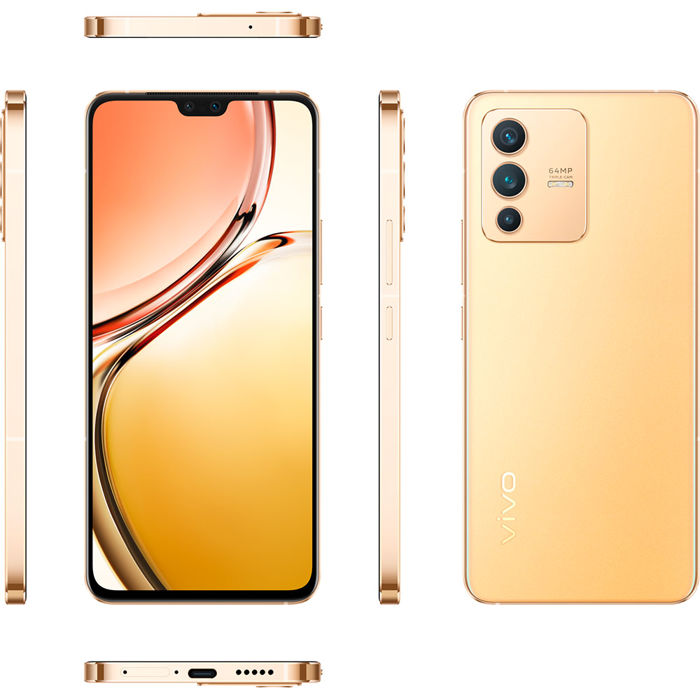 VIVO V23 5G 8/128GB Dual Sim Ssunshine Gold (5660369) купить в Киеве ➦  лучшая цена в Фокстрот по всей Украине: Харьков, Днепр, Одесса, Николаев,  Запорожье