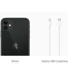 Смартфон APPLE iPhone 11 64GB Black (MHDA3FS/A) (без адаптера)