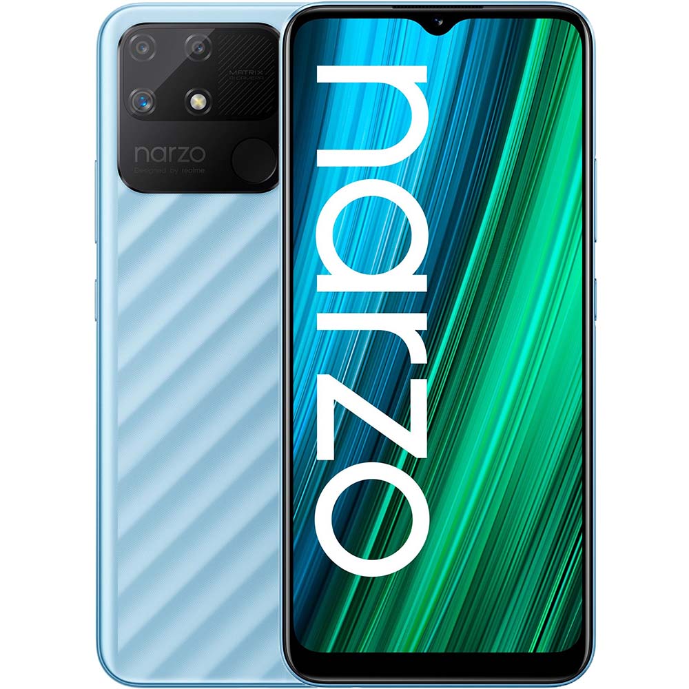 REALME Narzo 50A 4/64GB Oxygen Blue (RMX3430 4/64 blue) купить в Киеве ➦  лучшая цена в Фокстрот по всей Украине: Харьков, Днепр, Одесса, Николаев,  Запорожье