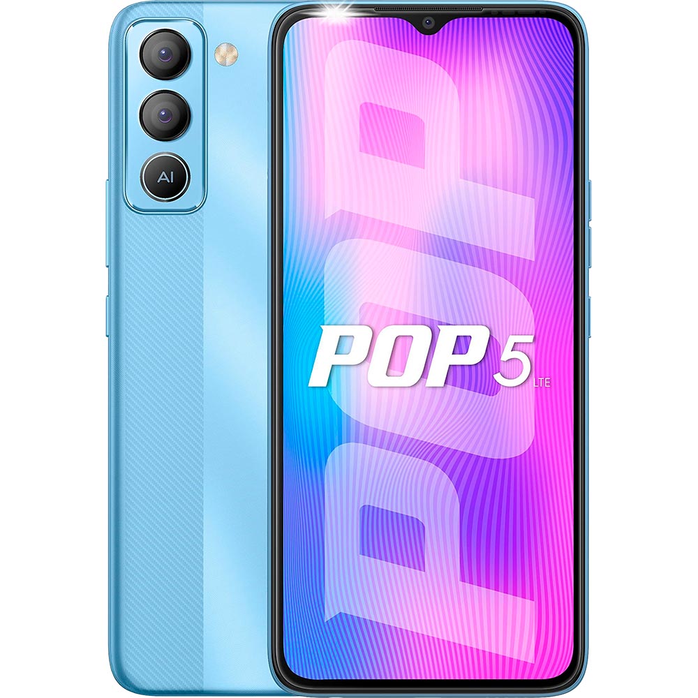 TECNO POP 5 LTE (BD4i) 3/32Gb Ice Blue купить в Киеве ? лучшая цена в  Фокстрот по всей Украине: Харьков, Днепр, Одесса, Николаев, Запорожье