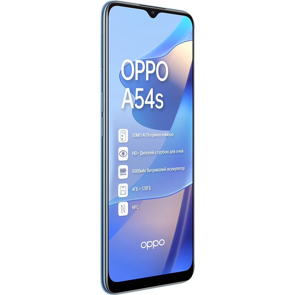 Смартфон OPPO A54s 4/128 Gb Dual Sim Pearl Blue (CPH2273) Диагональ дисплея 6.52