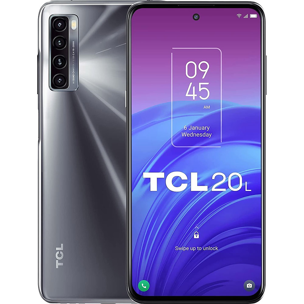 TCL 20L (T774H) 4/128 Gb Dual Sim Eclipse Black (T774H-2ALCUA12) купить в  Киеве ➦ лучшая цена в Фокстрот по всей Украине: Харьков, Днепр, Одесса,  Николаев, Запорожье